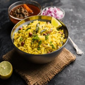 Poha (Red rice)